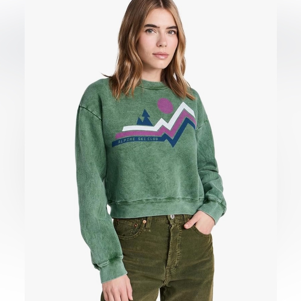 Sundry Anthropolgie Alpine Crop Sweatshirt